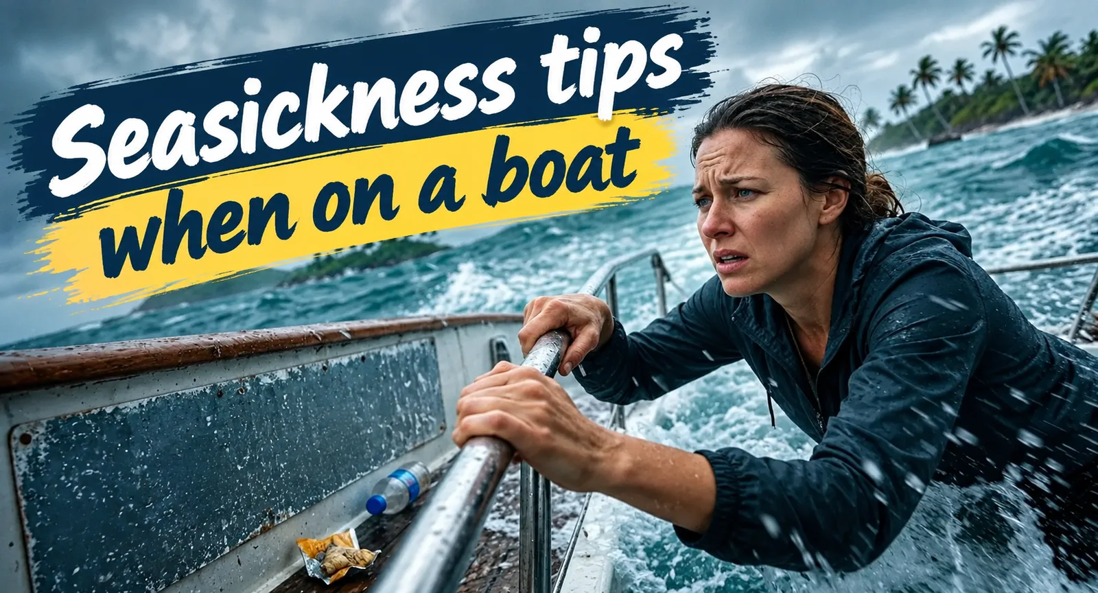Seasickness tipos when on a boat